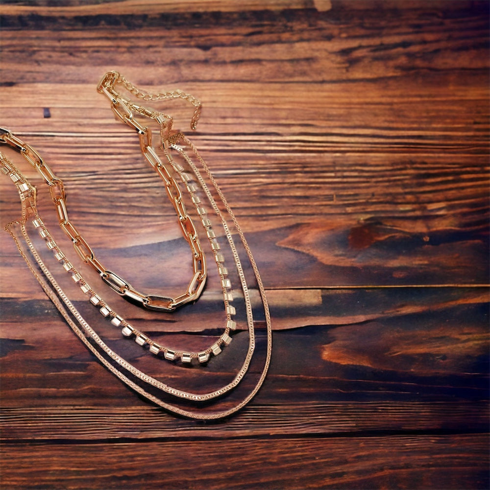 4 Chunky Chain Link Necklace