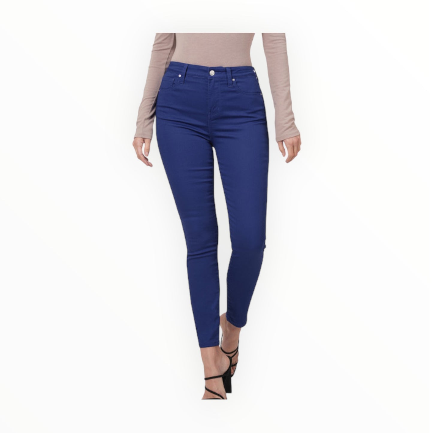 High-Rise Skinny Navy Denim