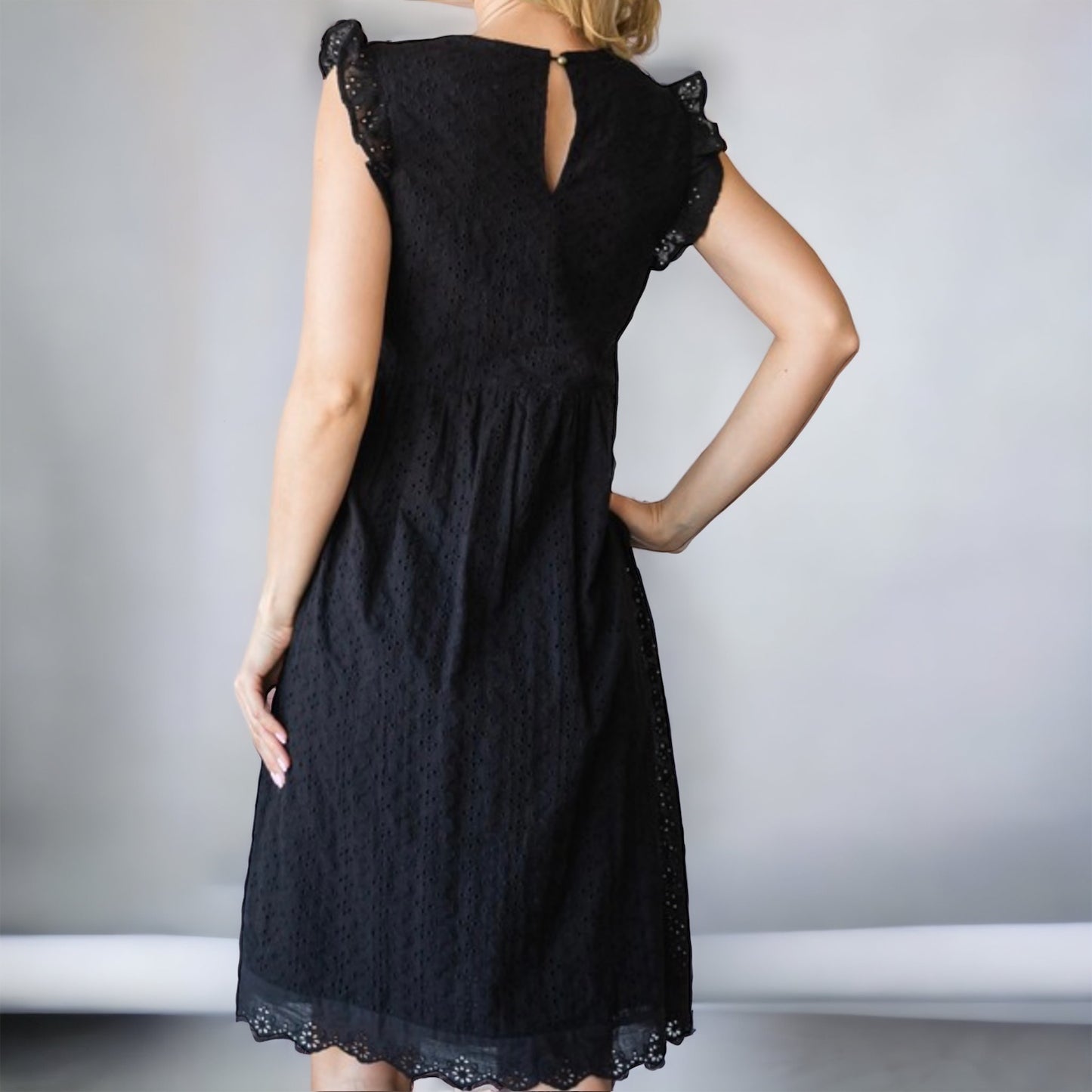 Lace Sleeveless Midi Dress