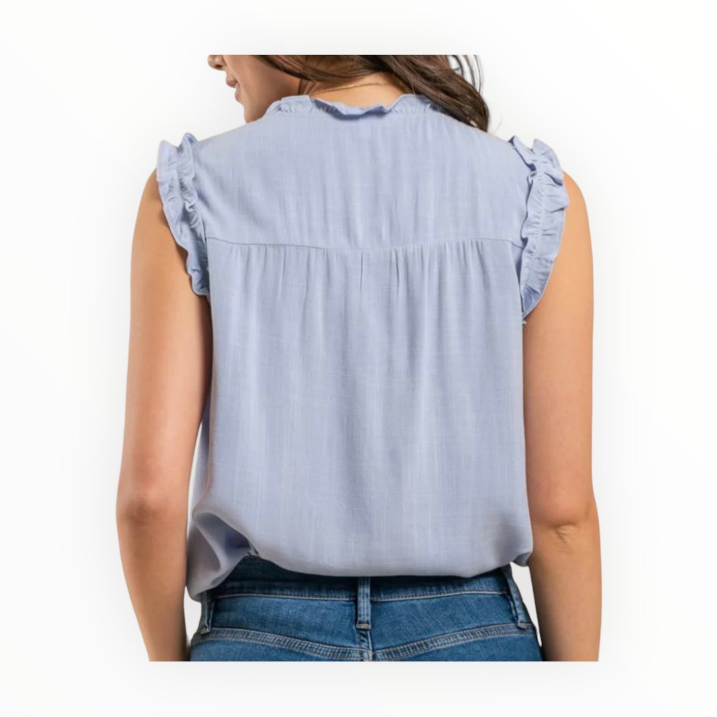 The Amelia Ruched Sleeveless Top