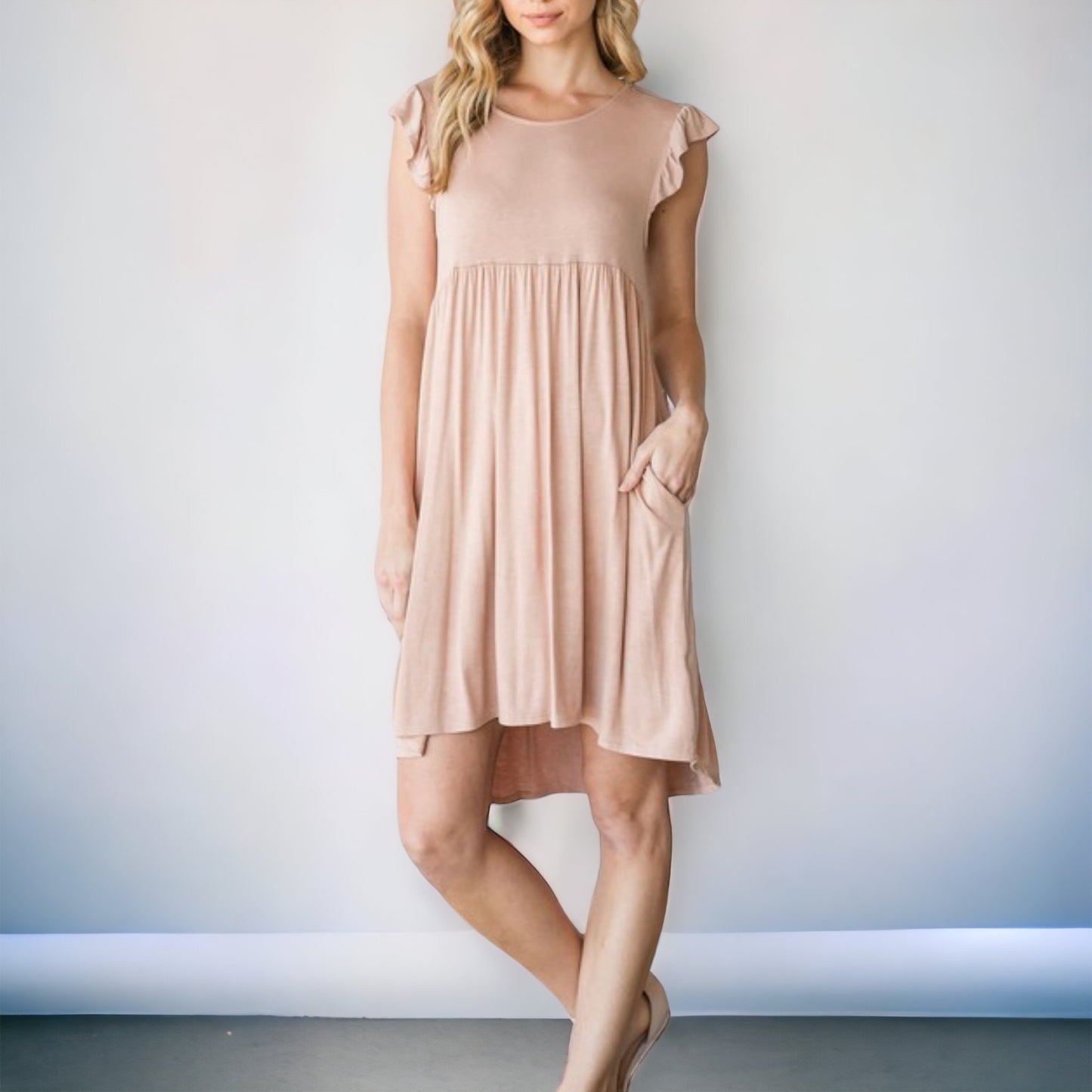 Scoop Neck Mini Dress