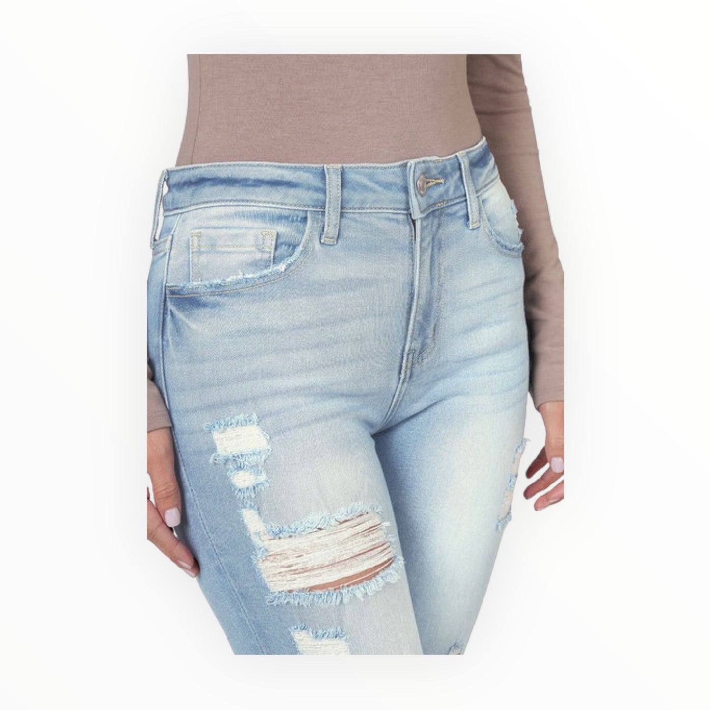Distressed Skinny Jean-Light 1692