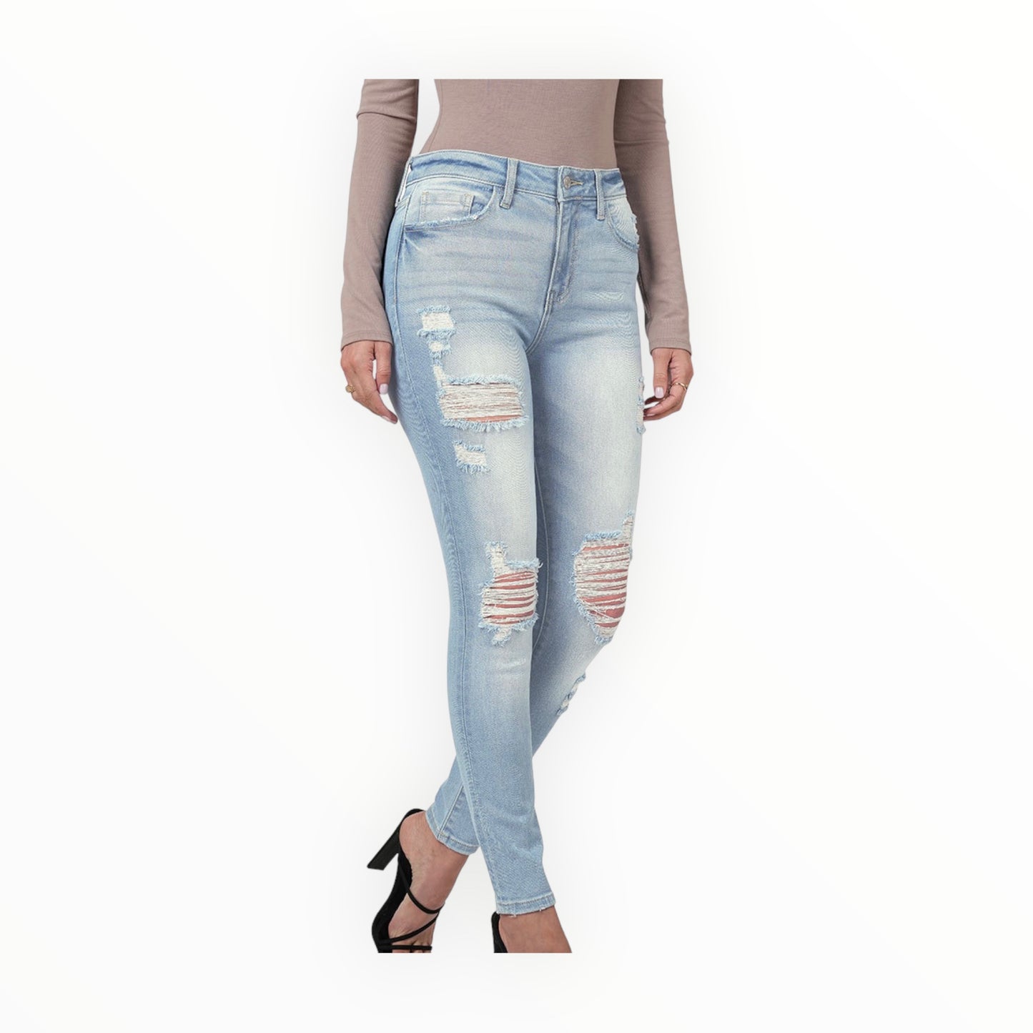 Distressed Skinny Jean-Light 1692