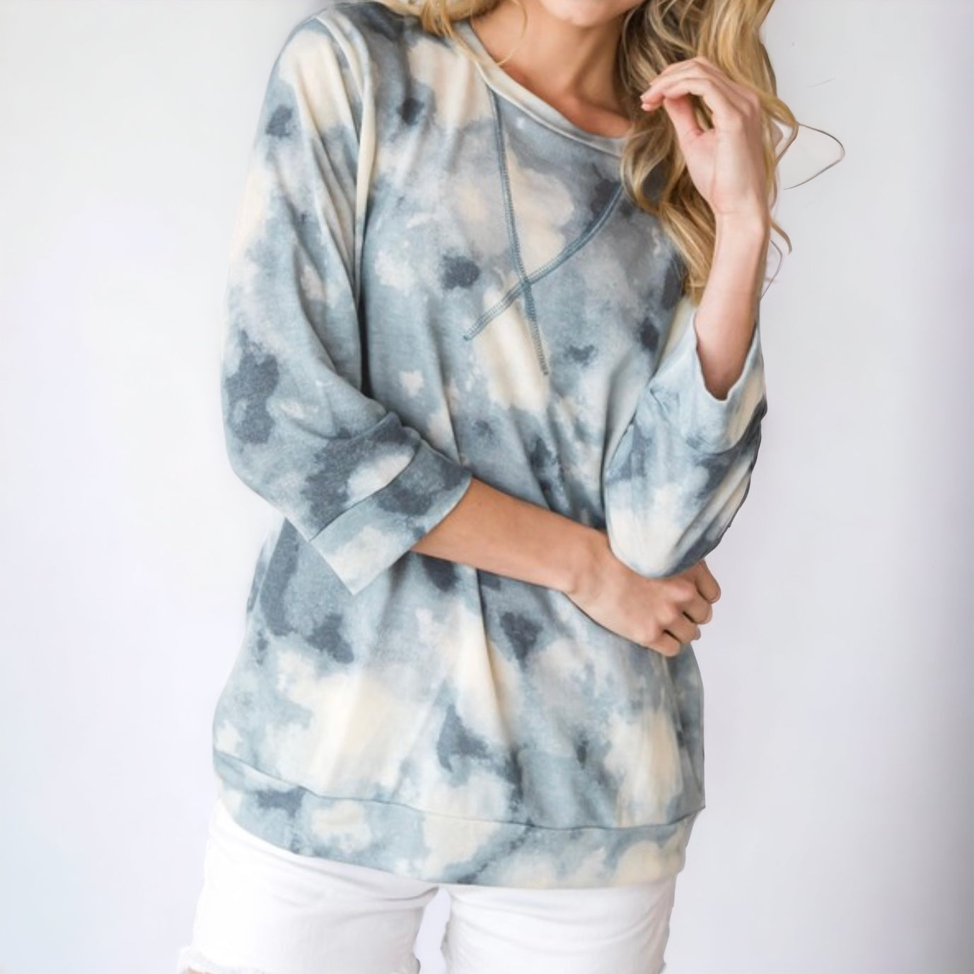 Tie Dye Triangle Stitch Top