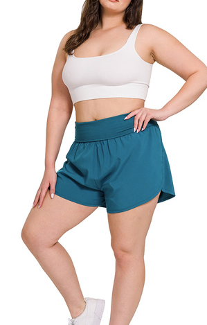 Curvy High Waist Band Shorts
