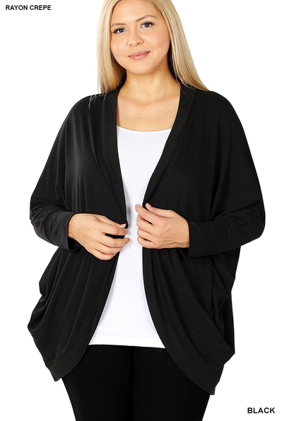 Curvy Cocoon Wrap Cardigan