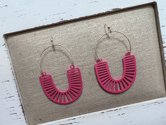 U Shape Drop Earrings