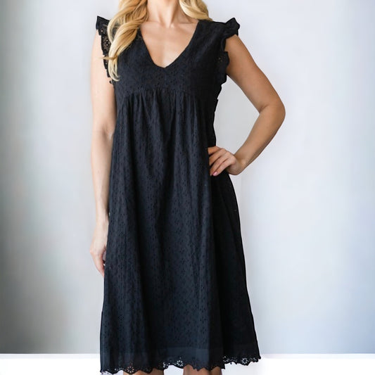 Lace Sleeveless Midi Dress