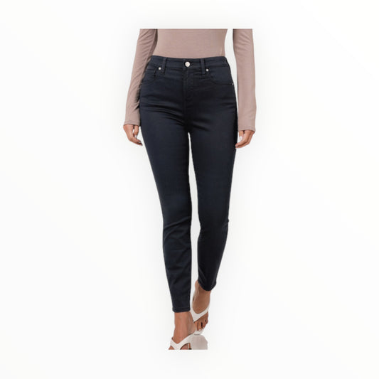High-Rise Skinny Black Denim