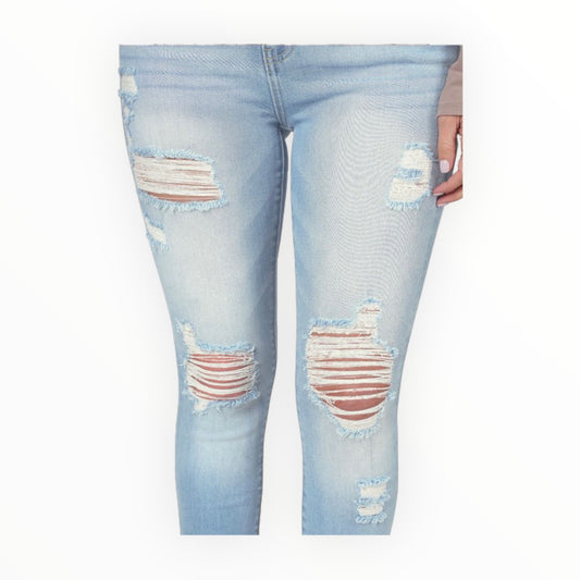 Distressed Skinny Jean-Light 1692