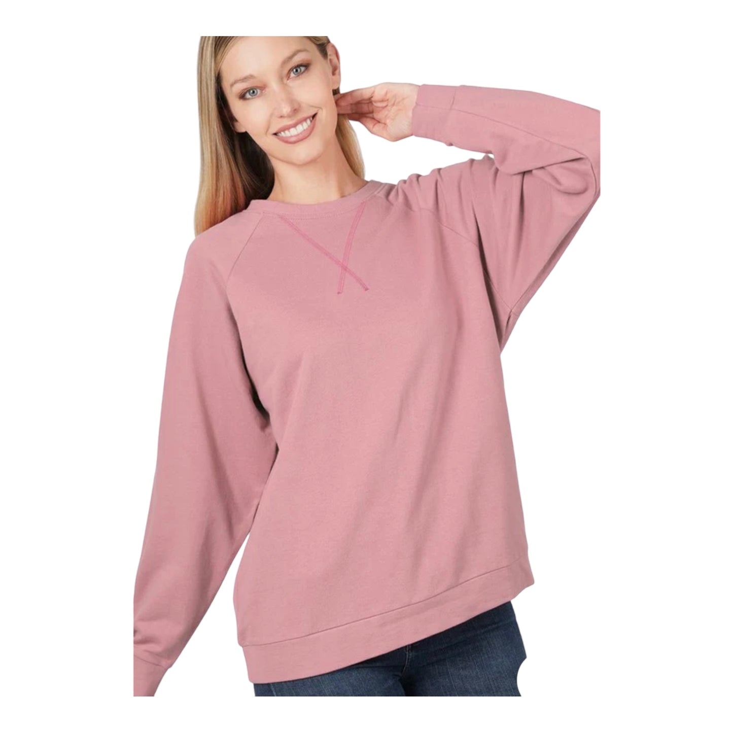 Nora Lightweight Pullover Sweatshirt