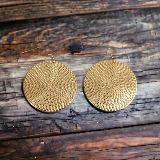 Round Drop Earrings